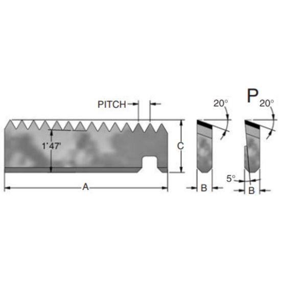 Picture of Advent Tool ATM-38A115NPTP Indexable Thread Mill Int / Ext 11.50TPI Pitch Carbide